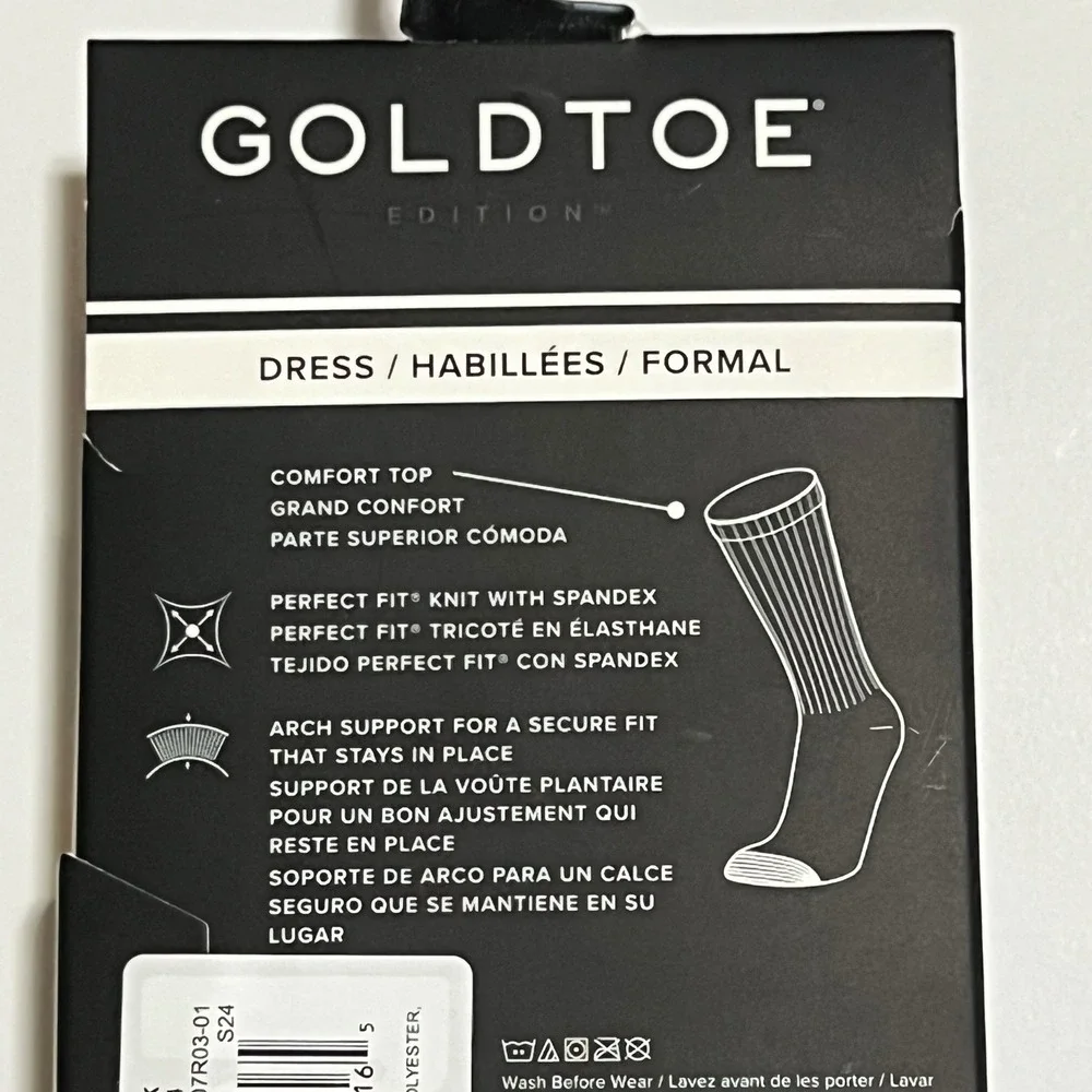 Goldtoe Edition‎ Mens Crew Dress Socks 3 Pair Pack Colorblock NEW